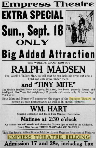 Empress Theatre - 14 Sep 1921 (newer photo)